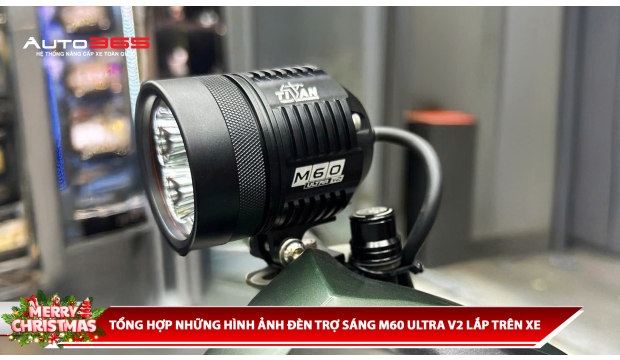 TỔNG HỢP NHỮNG HÌNH ẢNH ĐÈN TRỢ SÁNG M60 ULTRA V2 LẮP TRÊN XE